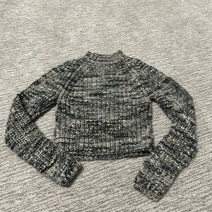 Wilfred Charcoal Knit Turtleneck Sweater